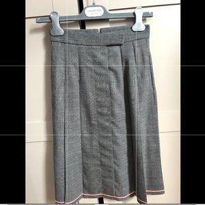 THOM BROWNE 2ply fresco Selvage skirt sz 36